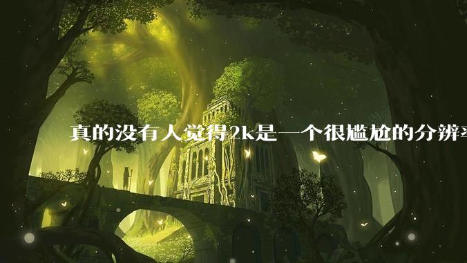 真的没有人觉得2k是一个很尴尬的分辨率吗？