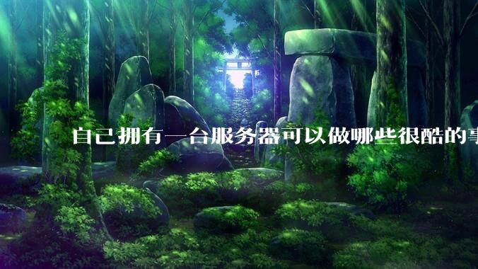 自己拥有一台服务器可以做哪些很酷的事情？