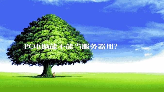 PC电脑能不能当服务器用？