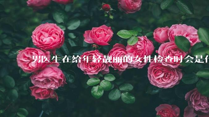 男医生在给年轻靓丽的女性检查时会是什么心态？