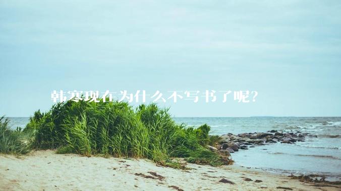 韩寒现在为什么不写书了呢？