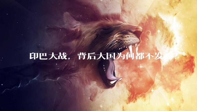 印巴大战，背后大国为何都不发声？