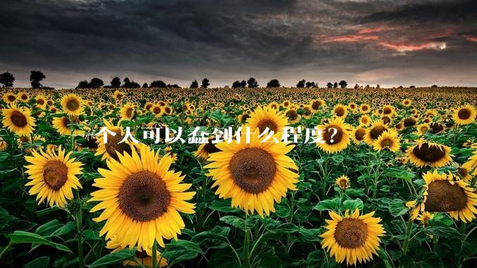 一个人可以蠢到什么程度？