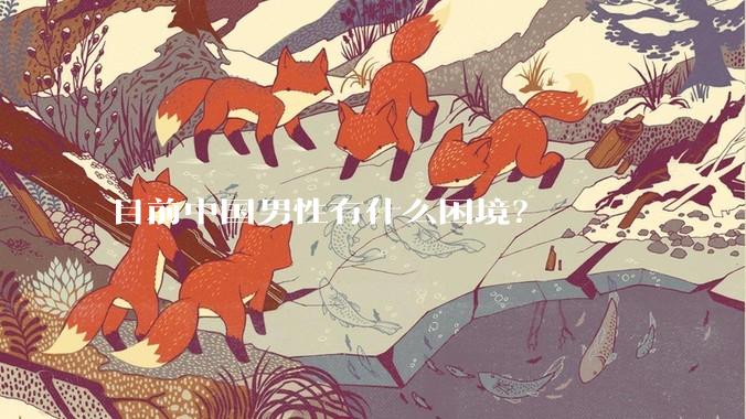 目前中国男性有什么困境？